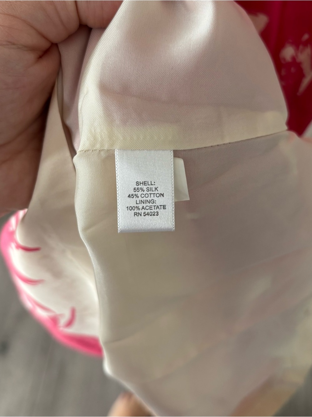 Banana Republic bright pink and White floral Dress with pockets - Picture 5 of 10